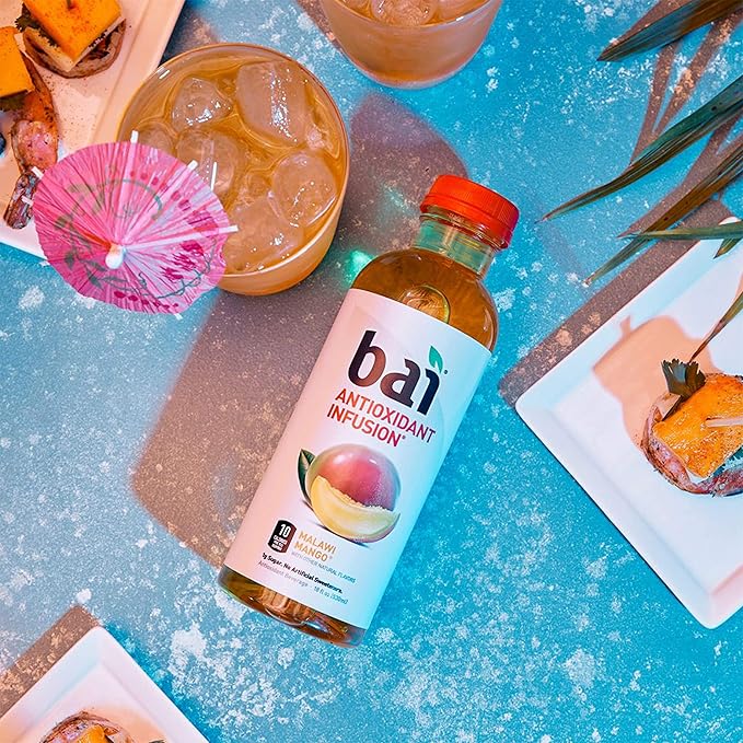 Bai5, 10 calorie Malawi Mango, 100% Natural, Antioxidant Infused Beverage, 18 Fl Oz