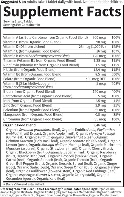 Garden of Life Organics Multivitamin for Women 60 Tablets,