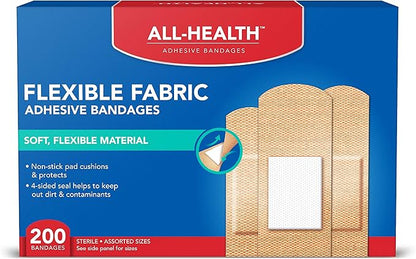 All Health Adhesive Fabric Bandages, 200
