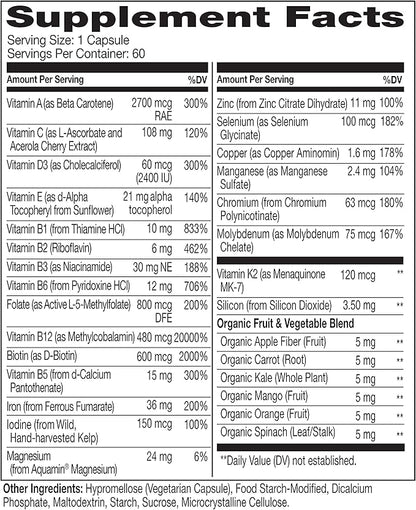 NATURELO Bariatric Multivitamin 120 Veggie