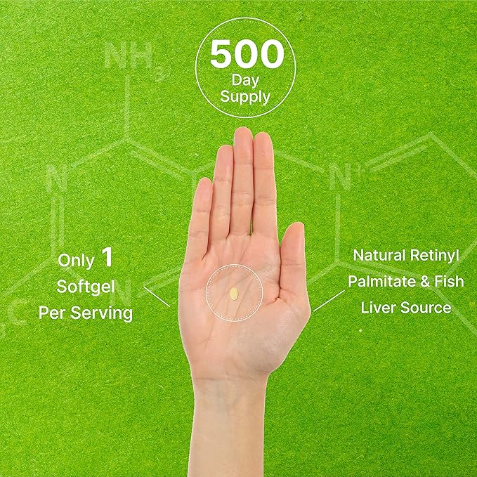 DEAL SUPPLEMENT High Potency Vitamin A 25000 IU, 500 Coconut