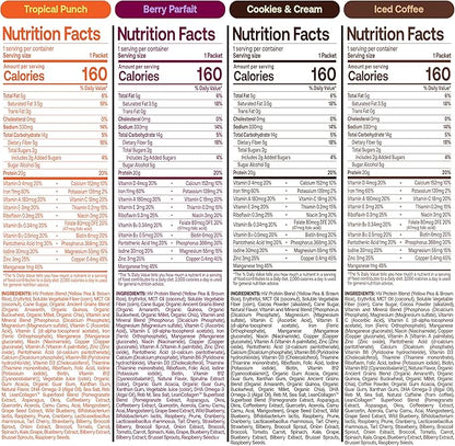 Happy Viking Variety Pack Plant Protein 20G Protein, 8 Single